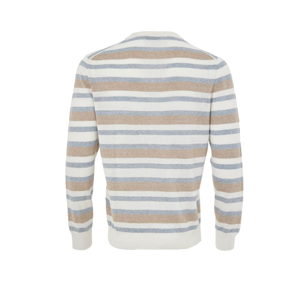 Gran Sasso Multicolor Linen Sweatshirt