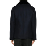 Prada Blue Wool Coat