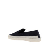 Prada Blue Leather Espadrilles