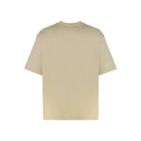 Off-White Beige Cotton T-Shirt