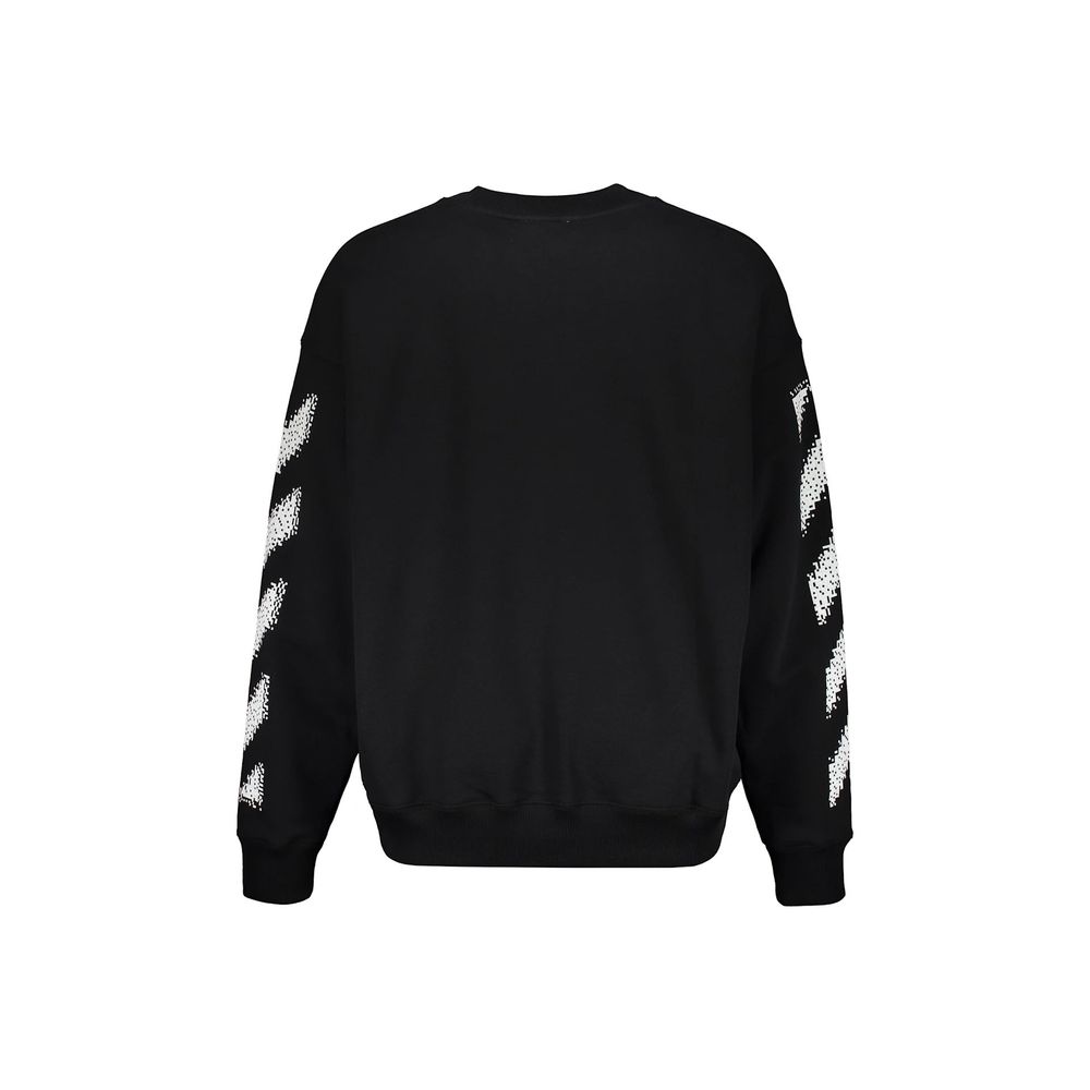 Off-White Black Cotton Sweatshirt