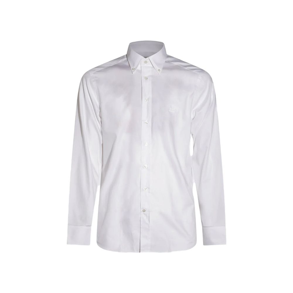 Etro White Cotton Dress Shirt