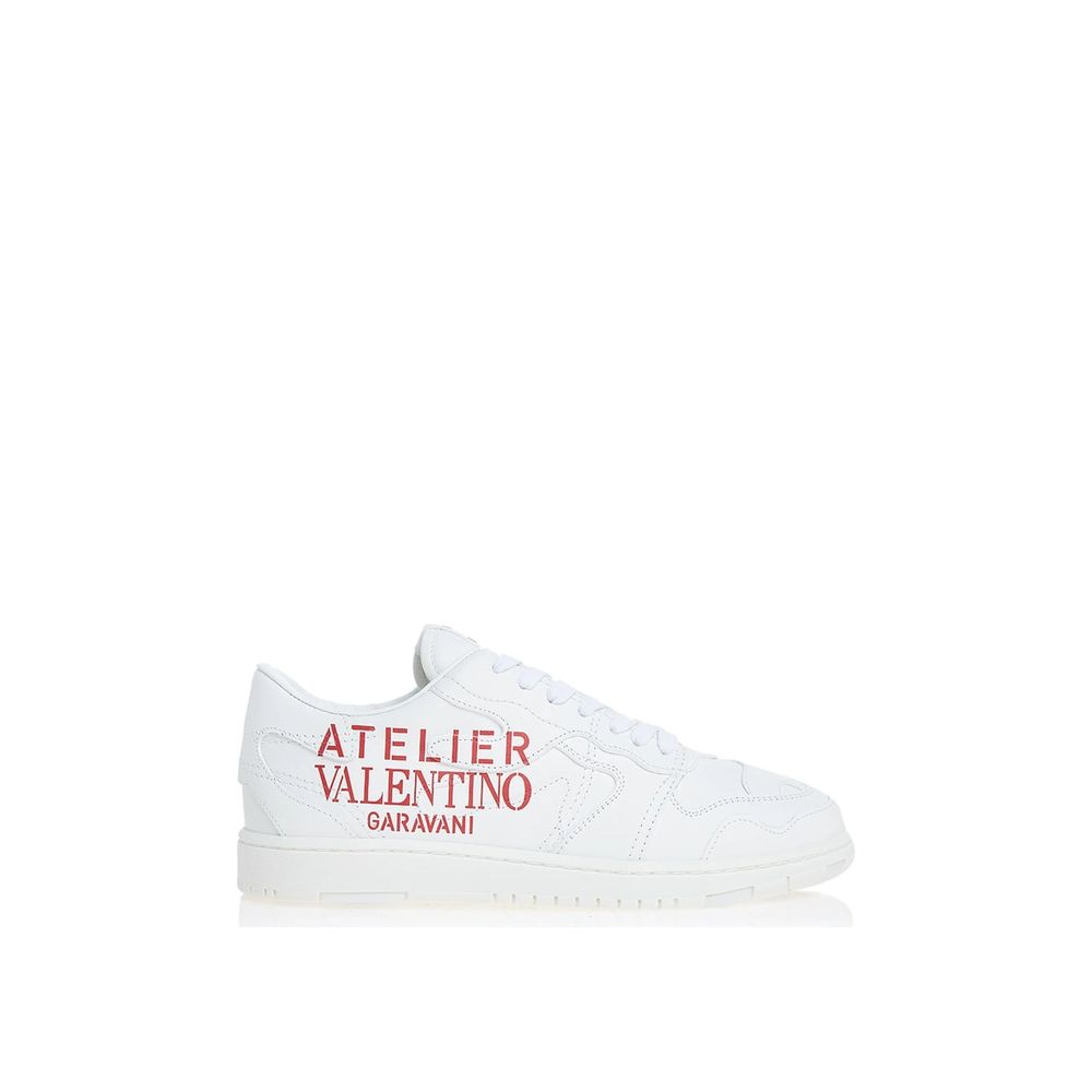 Valentino Garavani White Leather Low Top Sneakers