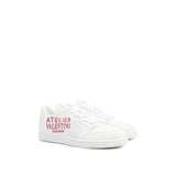 Valentino Garavani White Leather Low Top Sneakers