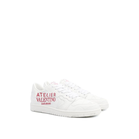 Valentino Garavani White Leather Low Top Sneakers