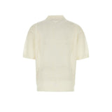 Prada White Cotton Polo Shirt