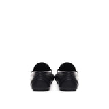 Valentino Garavani Black Leather Slip-On Loafers