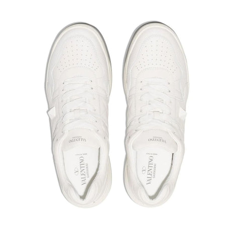 Valentino Garavani White Leather Low Top Sneakers
