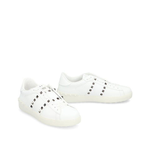 Valentino Garavani White Leather Low Top Sneakers