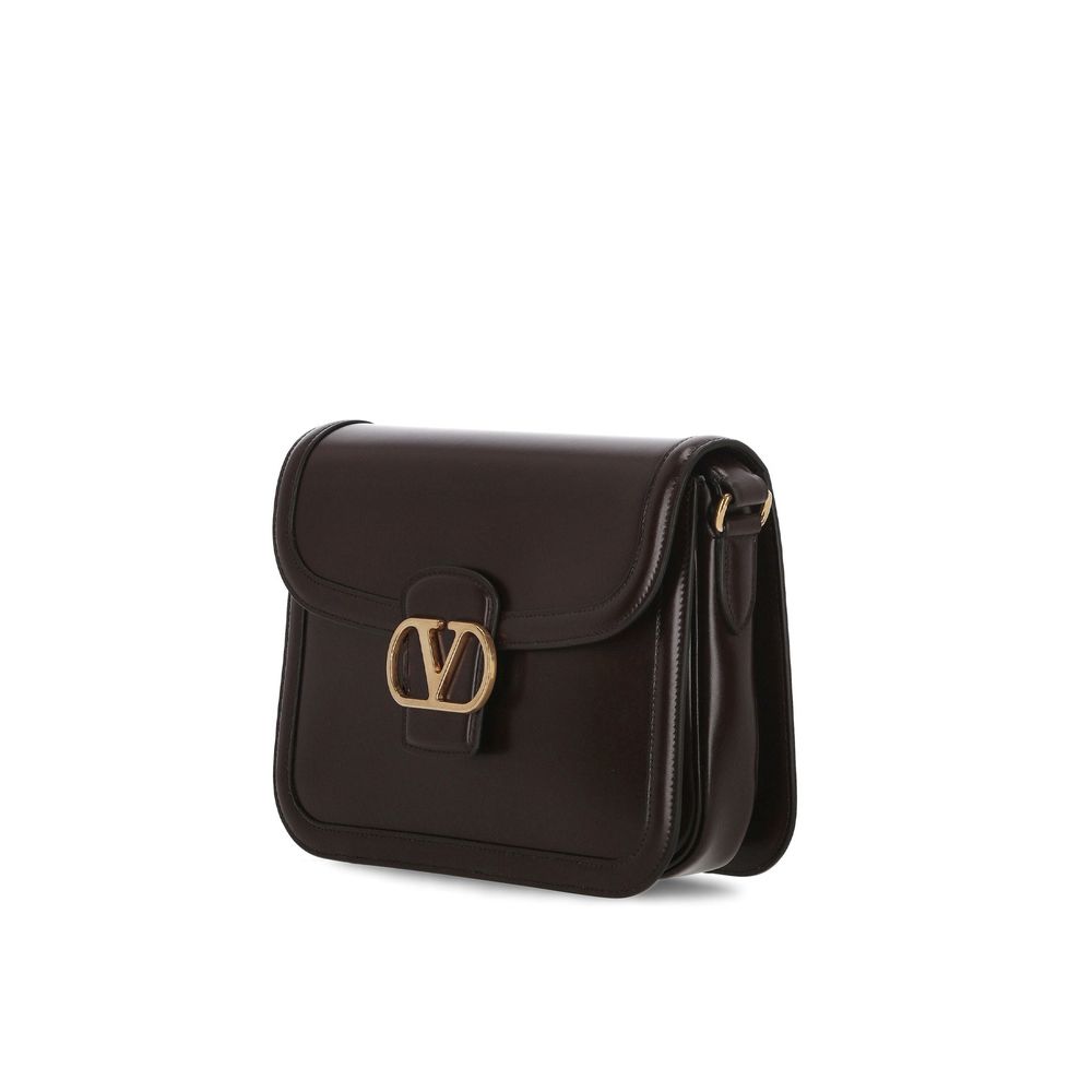 Valentino Garavani Brown Leather Shoulder Bag