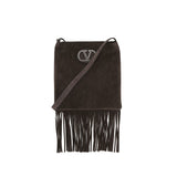 Valentino Garavani Brown Leather Shoulder Bag