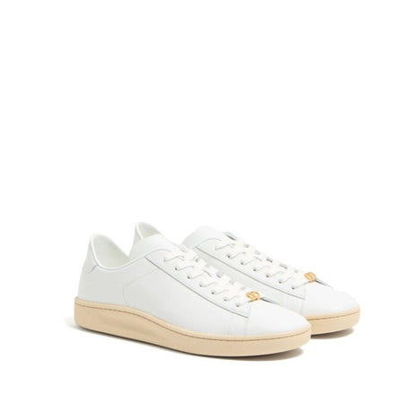 Valentino Garavani White Leather Low Top Sneakers