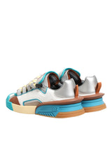 Dolce & Gabbana Multicolor Leather Low Top Sneakers Shoes