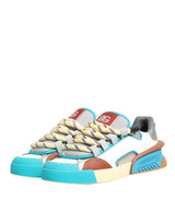 Dolce & Gabbana Multicolor Leather Low Top Sneakers Shoes