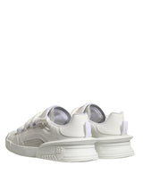 Dolce & Gabbana White Calfskin Leather Low Top Sneakers Shoes