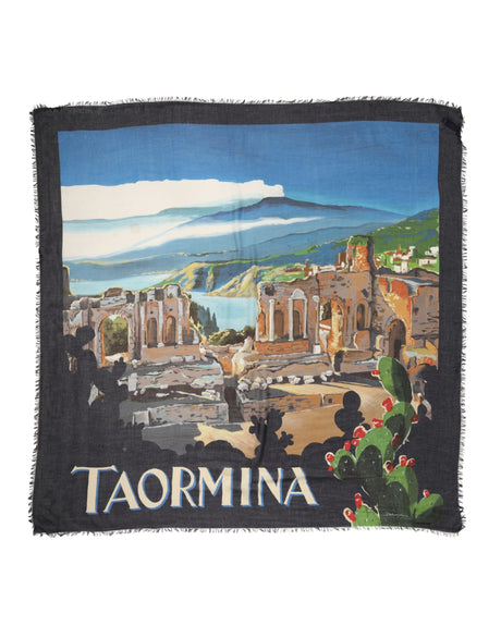 Dolce & Gabbana Multicolor Taormina Modal Shawl 130cm x 130cm  Men Scarf