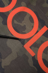 Dolce & Gabbana Green Camouflage Logo Cashmere 138cm x 137cm Men Scarf