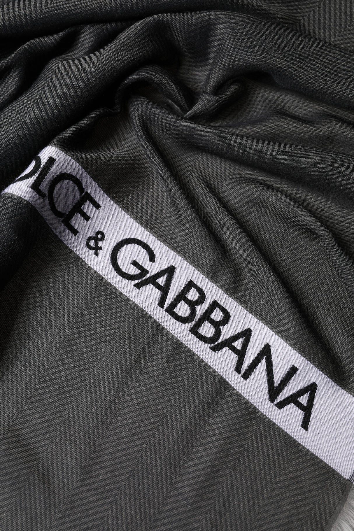 Dolce & Gabbana Black Modal Warmer Shawl Fringes 140cm x 134cm Men Scarf