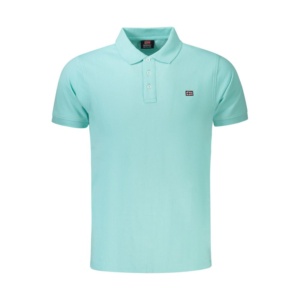 Norway 1963 Azzurro Cotton Men Polo