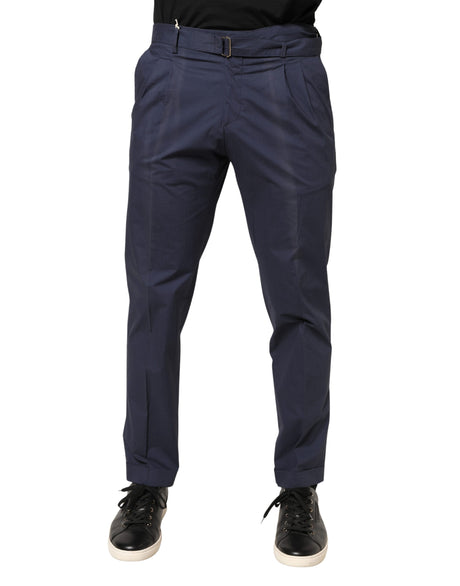 Briglia 1949 DarkBlue Wool Straight Formal Dress Trouser Pants