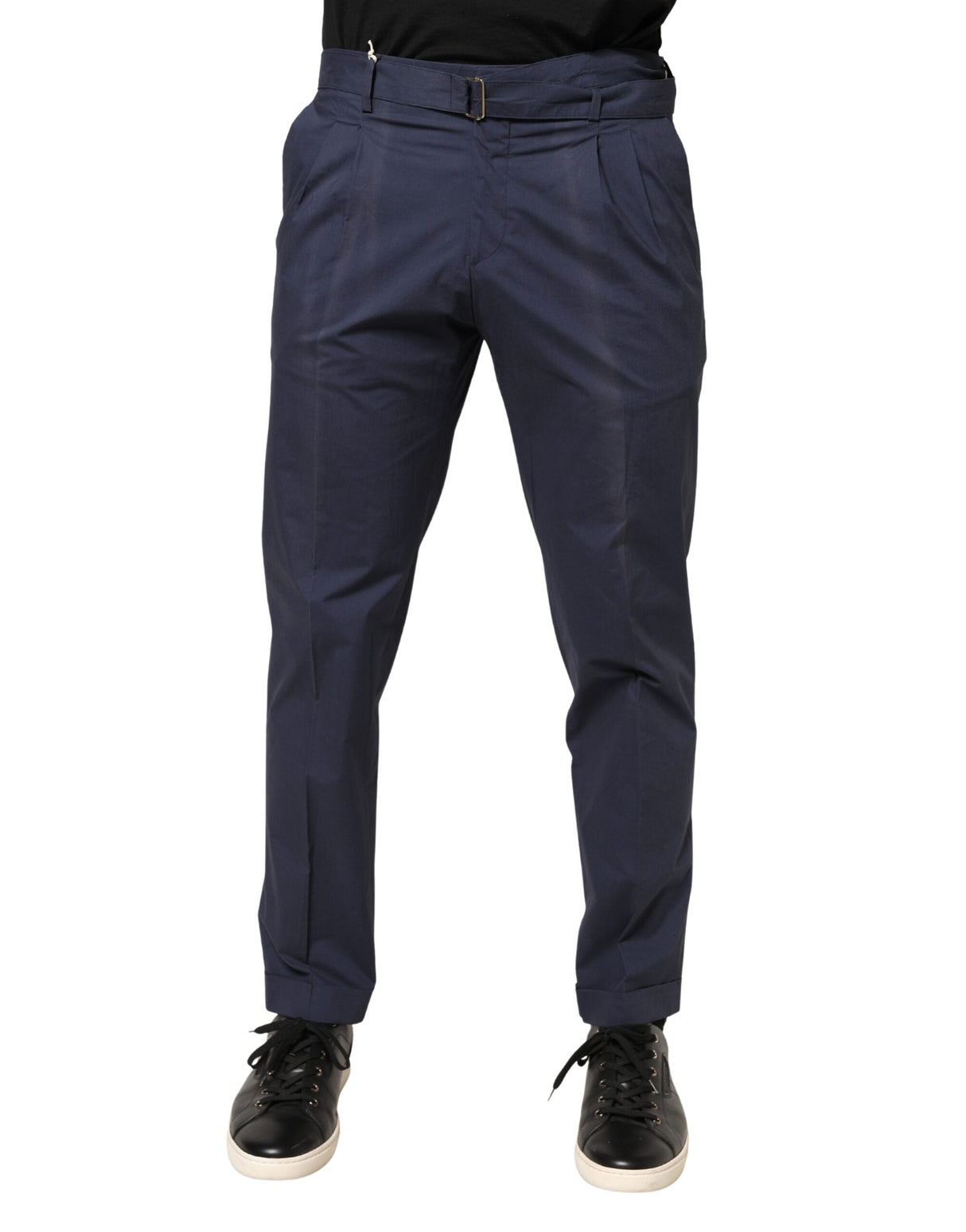 Briglia 1949 DarkBlue Wool Straight Formal Dress Trouser Pants