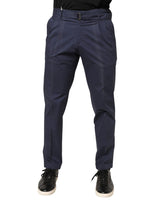 Briglia 1949 DarkBlue Wool Straight Formal Dress Trouser Pants