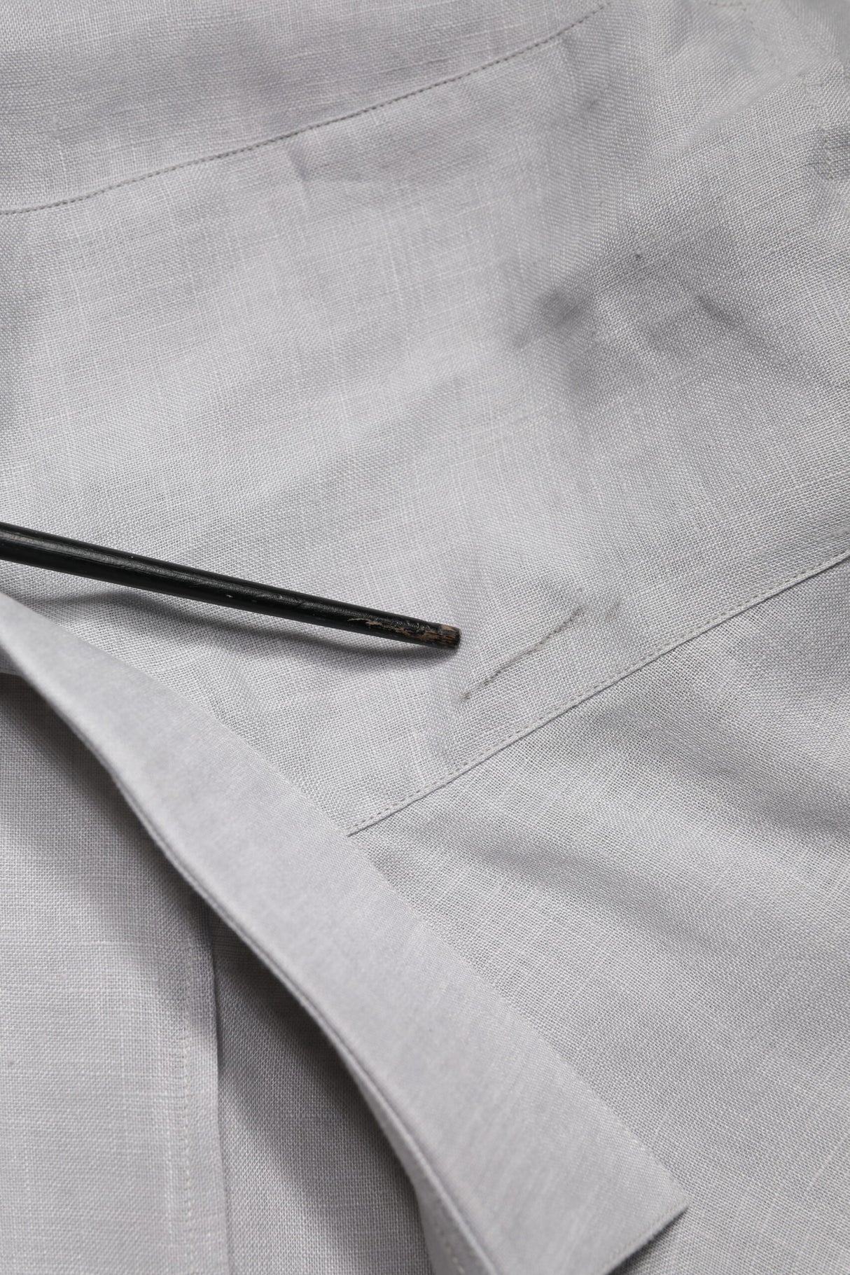 Dolce & Gabbana Gray GOLD Linen Long Sleeves Dress Men Shirt