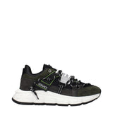 Versace Gray Leather Sneakers