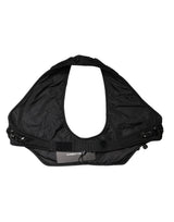 Dolce & Gabbana Black Crystal Embellished Crop Waistcoat One Size Vest