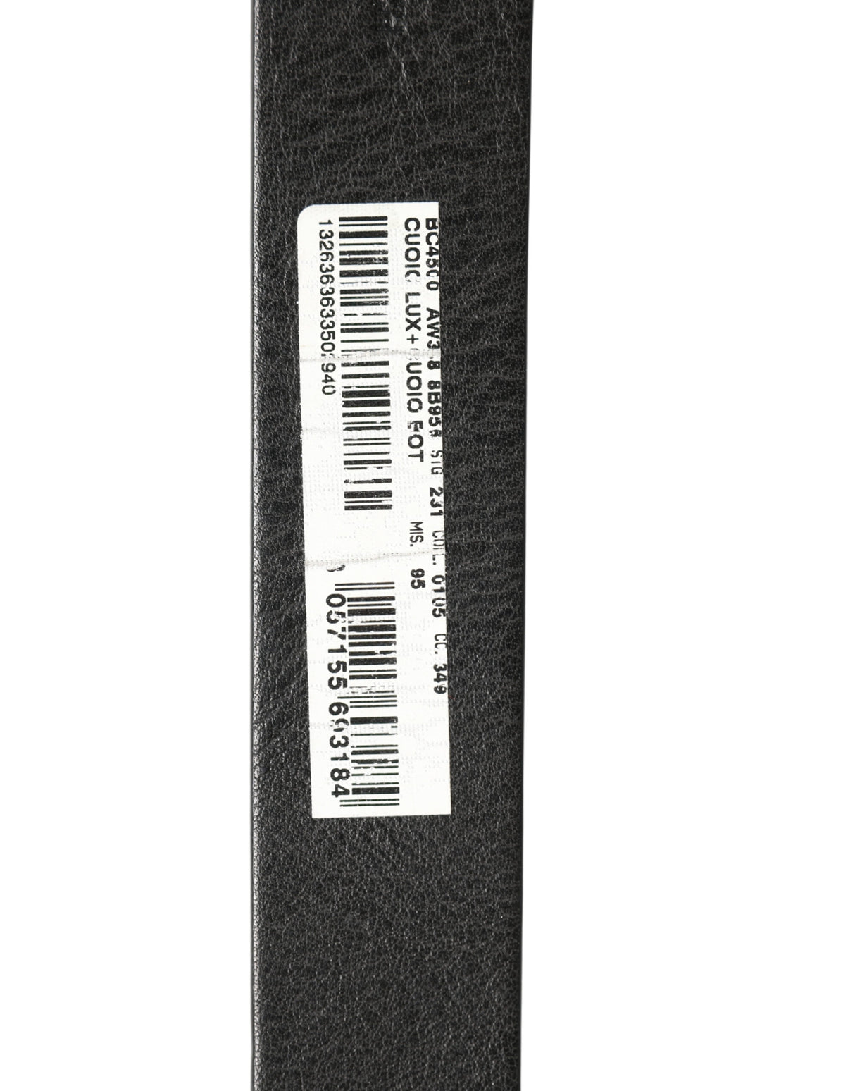 Dolce & Gabbana Black Leather Silver Chain Waist Men Belt