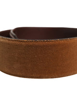 Dolce & Gabbana Brown Horse Velvet Leather Bag Accessory Shoulder Strap