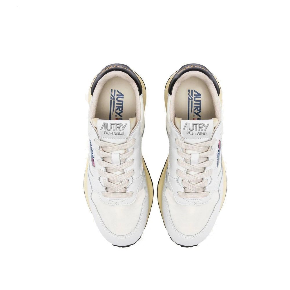 Autry White Leather Low Top Sneakers