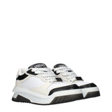 Versace White Leather Low Top Sneakers