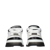 Versace White Leather Low Top Sneakers