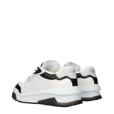 Versace White Leather Low Top Sneakers