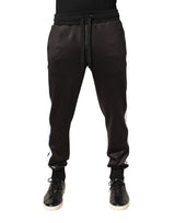 Dolce & Gabbana Brown Polyester Skinny Jogger Trouser Pants
