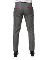 Dolce & Gabbana Gray Viscose Skinny Men Dress Trouser Pants