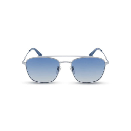 Police Gray Metal Sunglasses