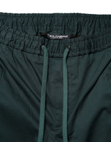 Dolce & Gabbana Green Cotton Skinny Men Jogger Trouser Pants
