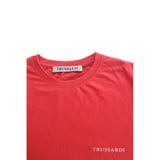 Trussardi Beachwear Red Cotton Men's T-Shirt