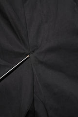 Dolce & Gabbana Black Cotton Skinny Dress Formal Trouser Pants