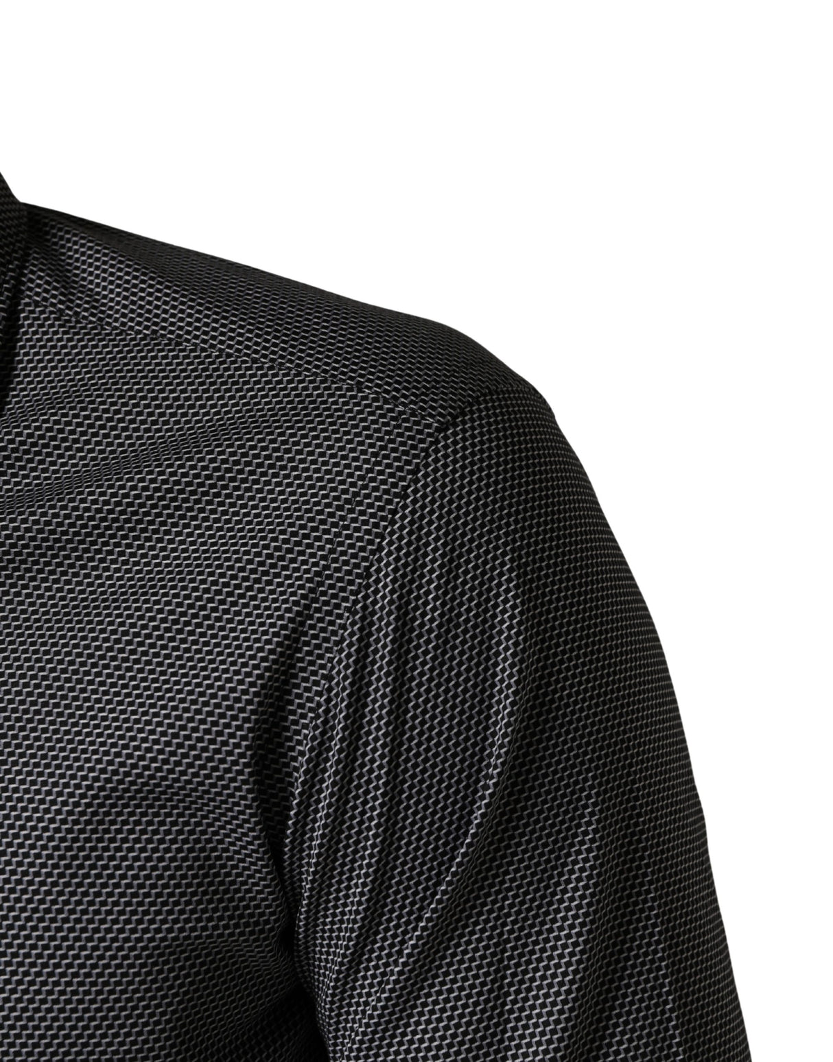 Domenico Tagliente Gray Patterned Long Sleeves Men Dress Shirt