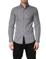 Paul & Shark Gray Cotton Long Sleeves Button Down Dress Shirt