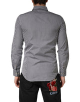 Paul & Shark Gray Cotton Long Sleeves Button Down Dress Shirt
