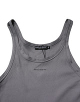 Dolce & Gabbana Gray Sleeveless Round Neck Tank Top T-shirt