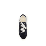 Prada Blue Calf Leather Bos Taurus Low Top Sneakers