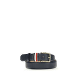 Thom Browne Blue Calf Leather Bos Taurus Regular Belt
