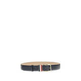 Thom Browne Blue Calf Leather Bos Taurus Regular Belt