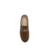 Valentino Garavani Brown Calf Leather Bos Taurus Espadrilles