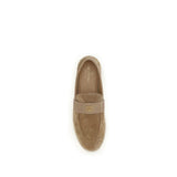 Valentino Garavani Beige Calf Leather Bos Taurus Espadrilles